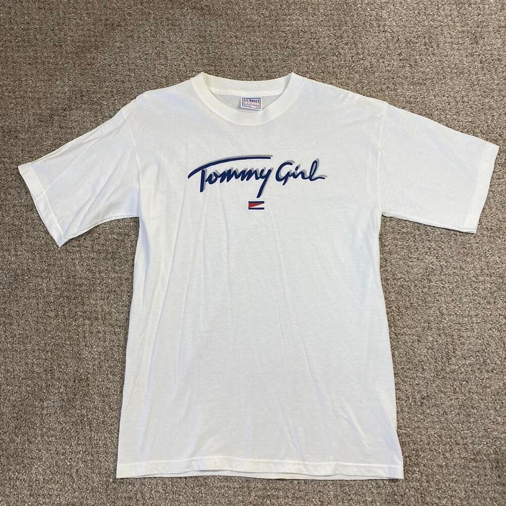 Y2K Tommy Girl T Shirt Womens M Tommy Hilfiger‎ Preppy Vintage 90s
